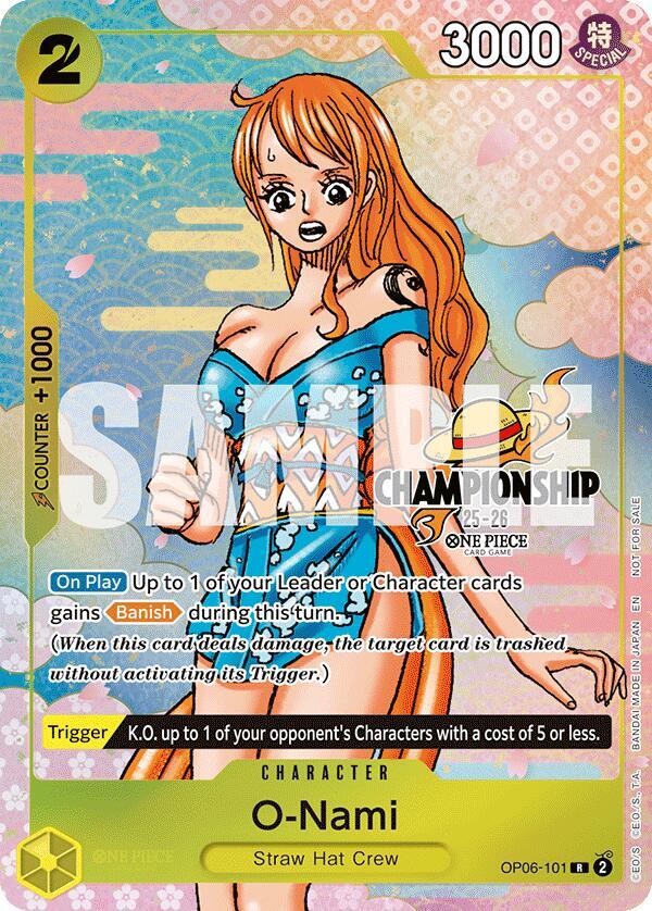 O-Nami (CS 25-26 Event Pack Finalist Ver.) OP06-101 card from One Piece Promotion Cards