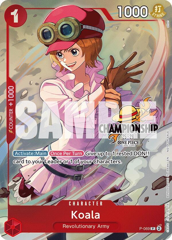 Koala (CS 25-26 Event Pack Finalist Ver.) P-069 card from One Piece Promotion Cards