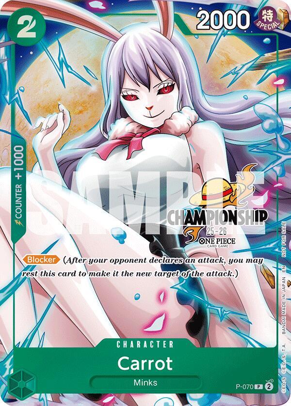 Carrot (CS 25-26 Event Pack Finalist Ver.) P-070 card from One Piece Promotion Cards