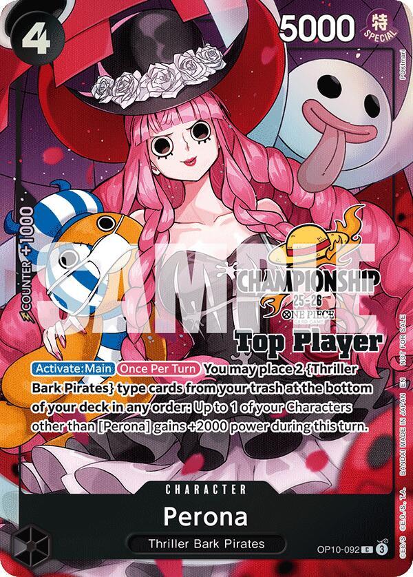 Perona (CS 25-26 Top Player Pack) OP10-092 card from One Piece Promotion Cards