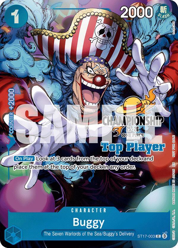 Buggy (CS 25-26 Top Player Pack) ST17-003 card from One Piece Promotion Cards