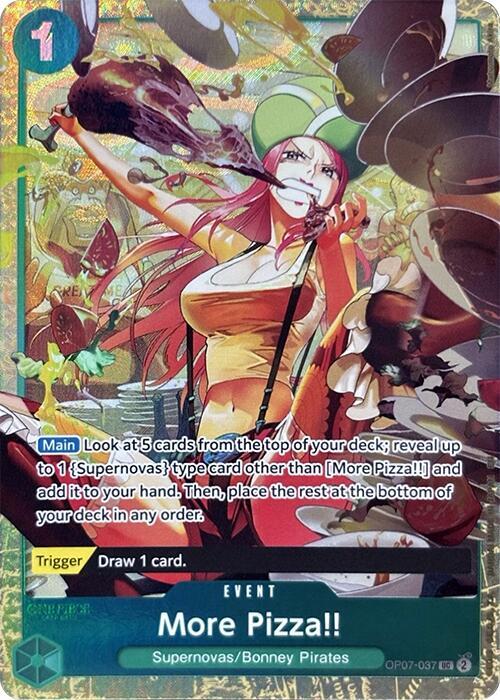 More Pizza!! (Premium Card Collection -Best Selection Vol. 4-) OP07-037 card from One Piece Promotion Cards