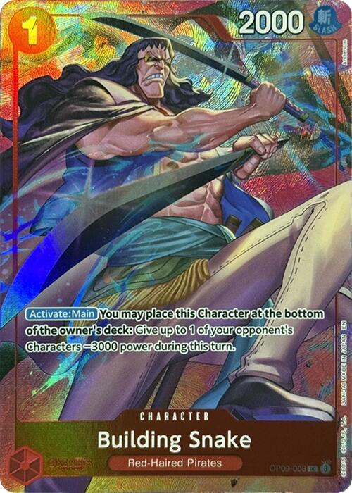 Building Snake (Premium Card Collection -Best Selection Vol. 4-) OP09-008 card from One Piece Promotion Cards