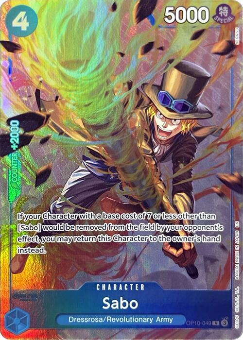 Sabo (Premium Card Collection -Best Selection Vol. 4-) OP10-049 card from One Piece Promotion Cards