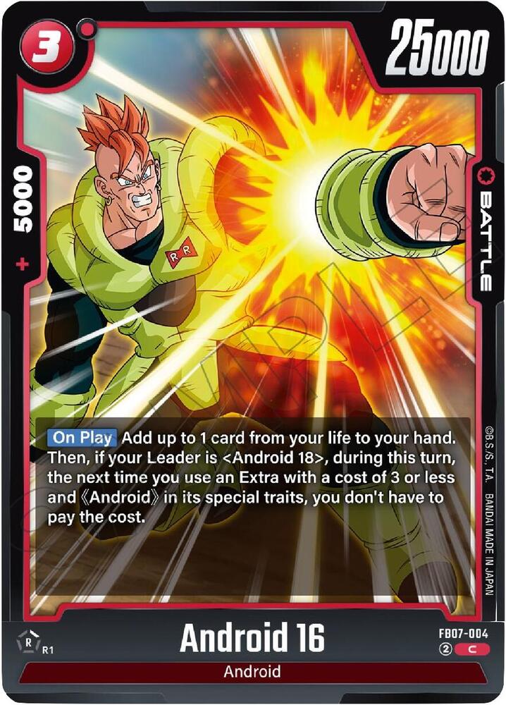 Android 16 FB07-004 card from Wish For Shenron