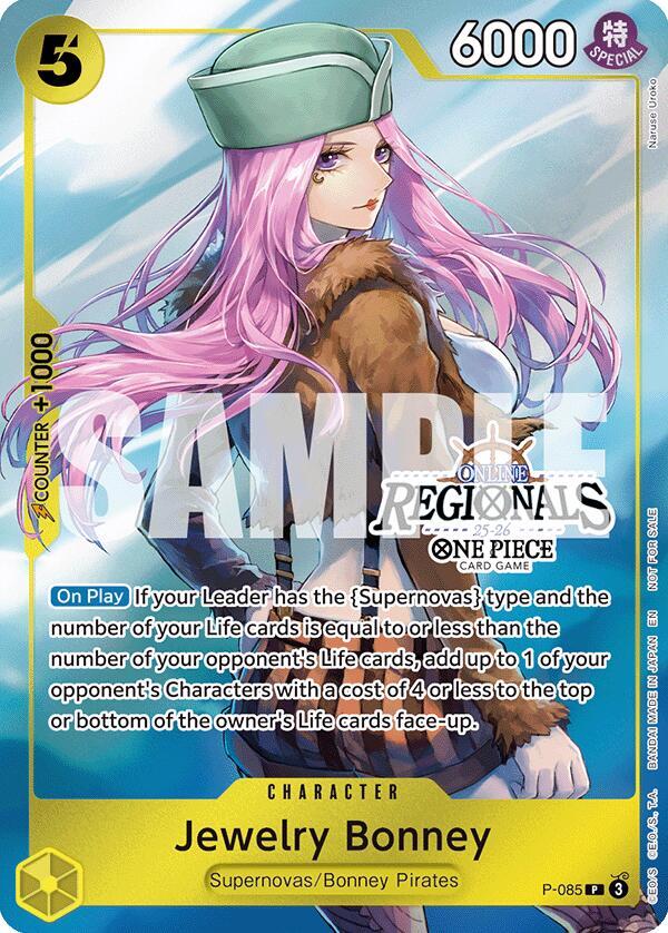 Jewelry Bonney (Online Regional Participation Pack 2025 Vol.2) P-085 card from One Piece Promotion Cards