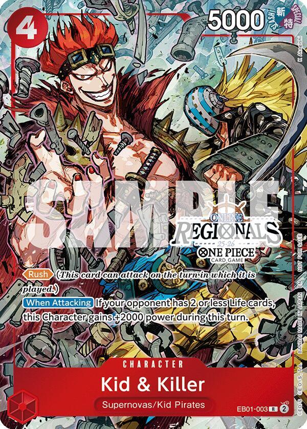 Kid & Killer (Online Regional Participation Pack 2025 Vol.2) EB01-003 card from One Piece Promotion Cards