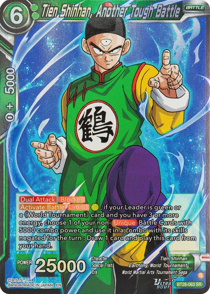 Tien Shinhan, Another Tough Battle BT28-063 card from Prismatic Clash