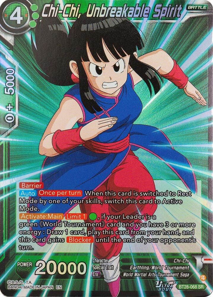 Chi-Chi, Unbreakable Spirit BT28-068 card from Prismatic Clash