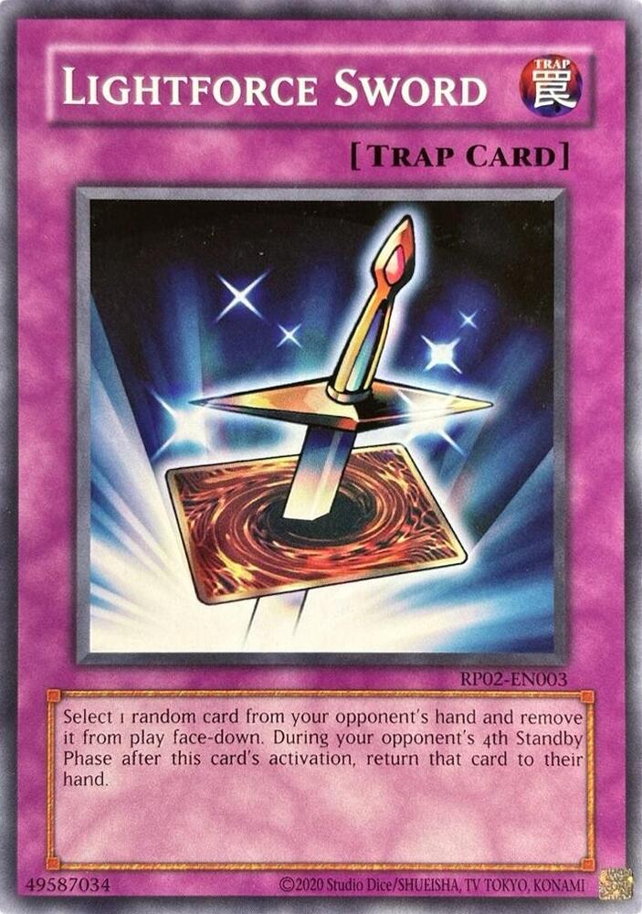 Lightforce Sword RP02-EN003 card from Retro Pack 2 (2020 Date Reprint)