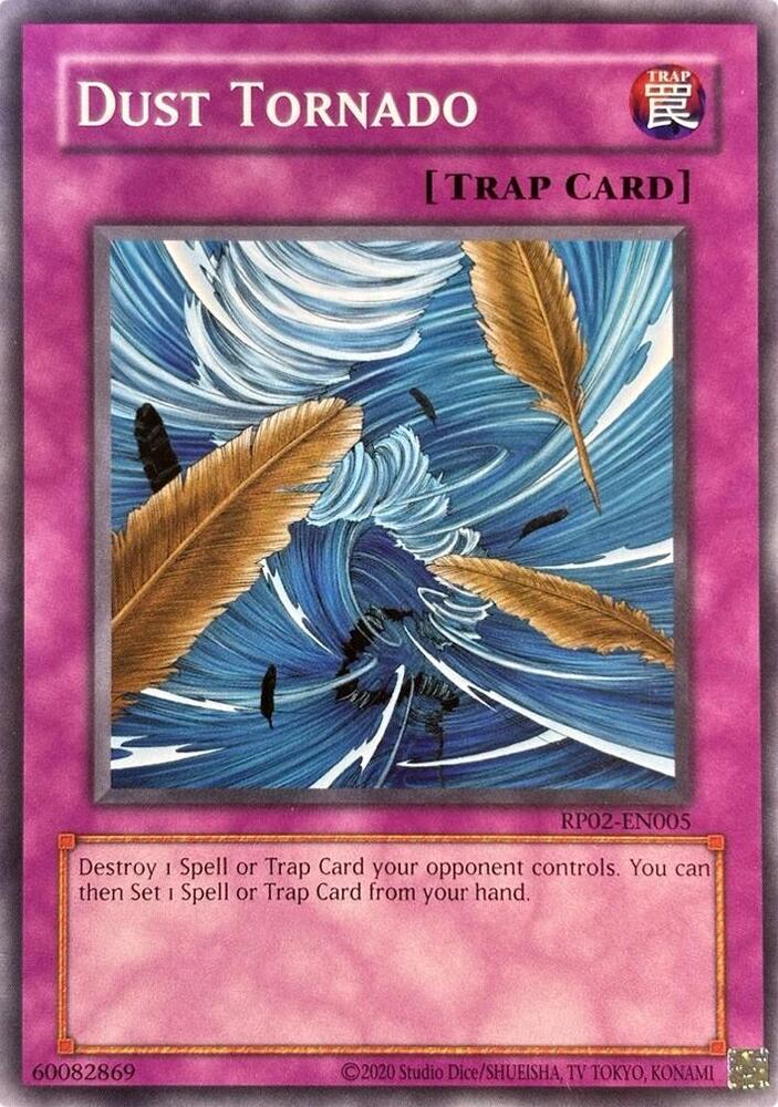 Dust Tornado RP02-EN005 card from Retro Pack 2 (2020 Date Reprint)
