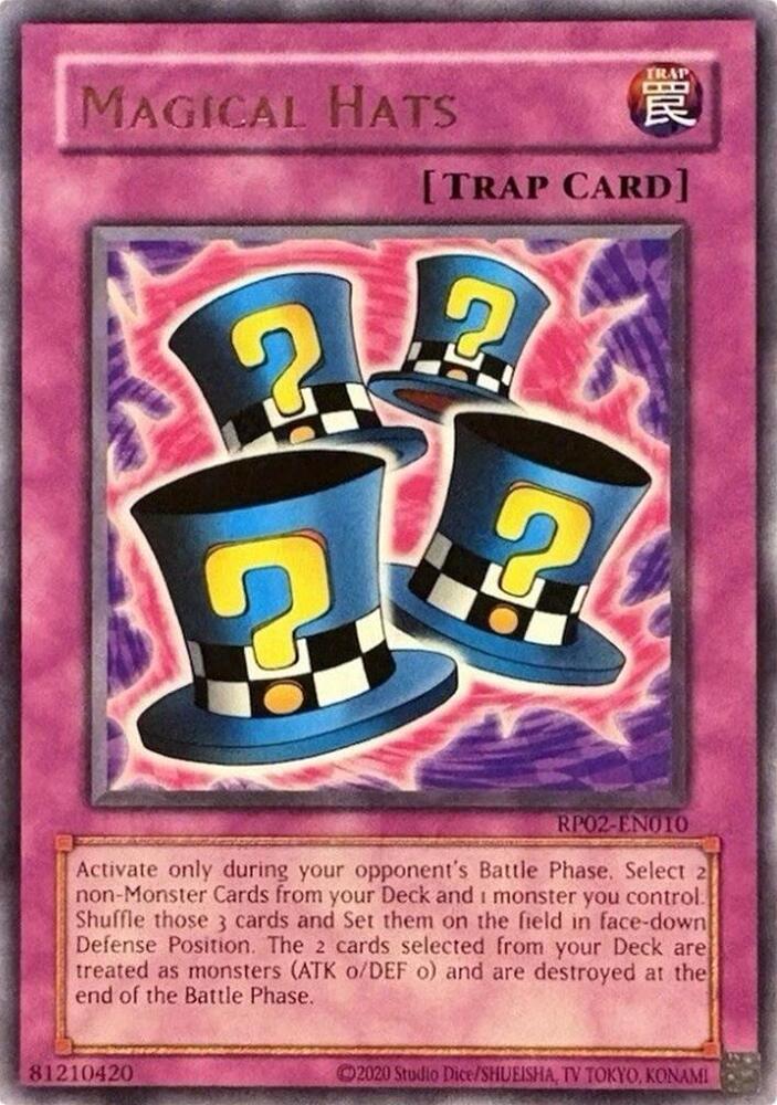 Magical Hats RP02-EN010 card from Retro Pack 2 (2020 Date Reprint)