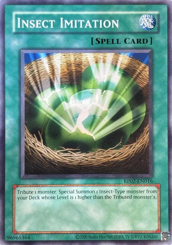 Insect Imitation RP02-EN016 card from Retro Pack 2 (2020 Date Reprint)