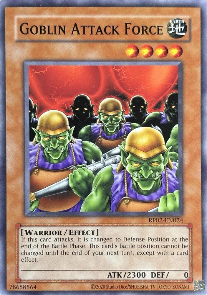 Goblin Attack Force RP02-EN024 card from Retro Pack 2 (2020 Date Reprint)