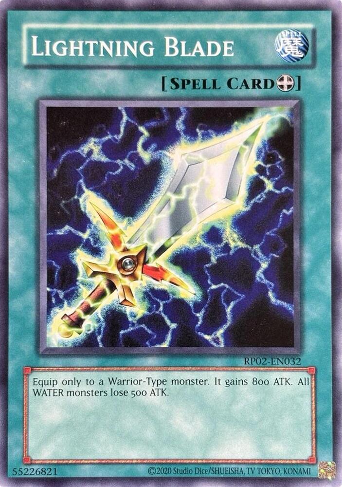 Lightning Blade RP02-EN032 card from Retro Pack 2 (2020 Date Reprint)