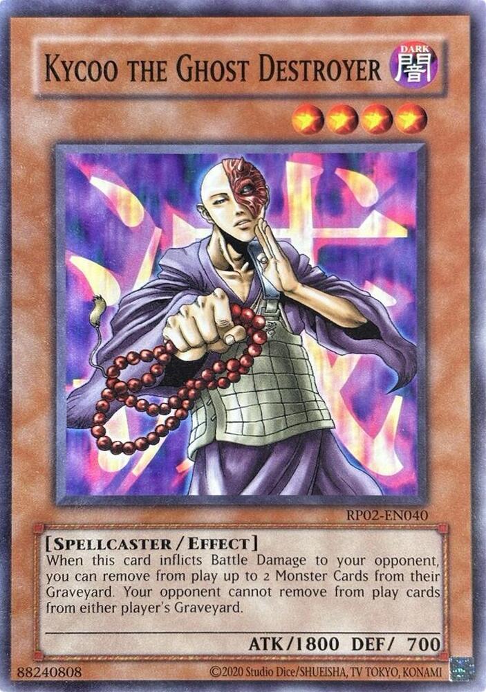 Kycoo the Ghost Destroyer RP02-EN040 card from Retro Pack 2 (2020 Date Reprint)
