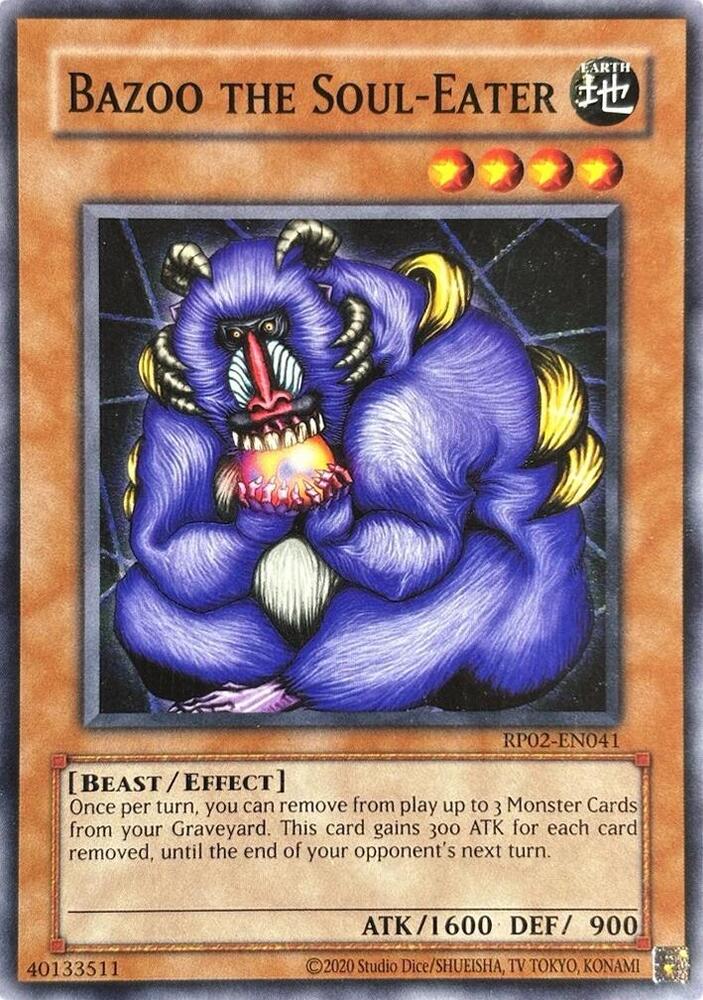 Bazoo the Soul-Eater RP02-EN041 card from Retro Pack 2 (2020 Date Reprint)