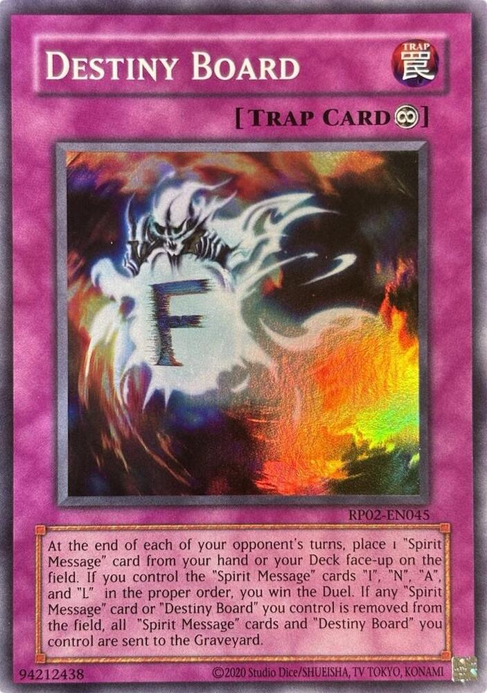 Destiny Board RP02-EN045 card from Retro Pack 2 (2020 Date Reprint)