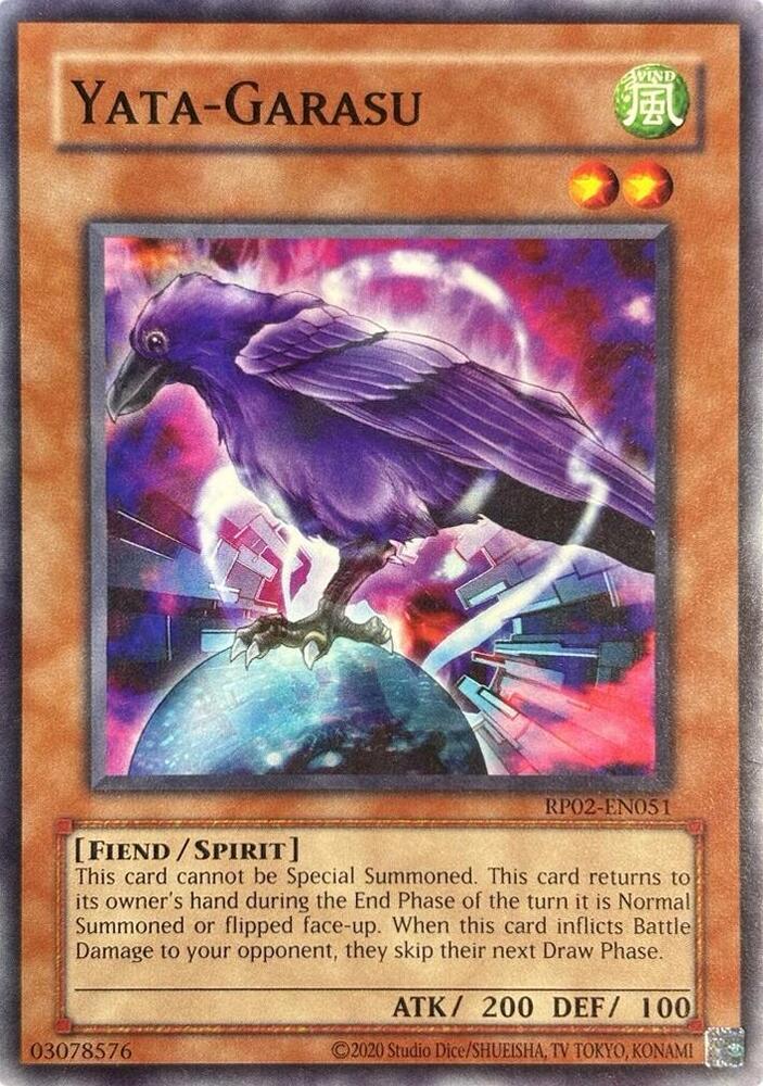 Yata-Garasu RP02-EN051 card from Retro Pack 2 (2020 Date Reprint)