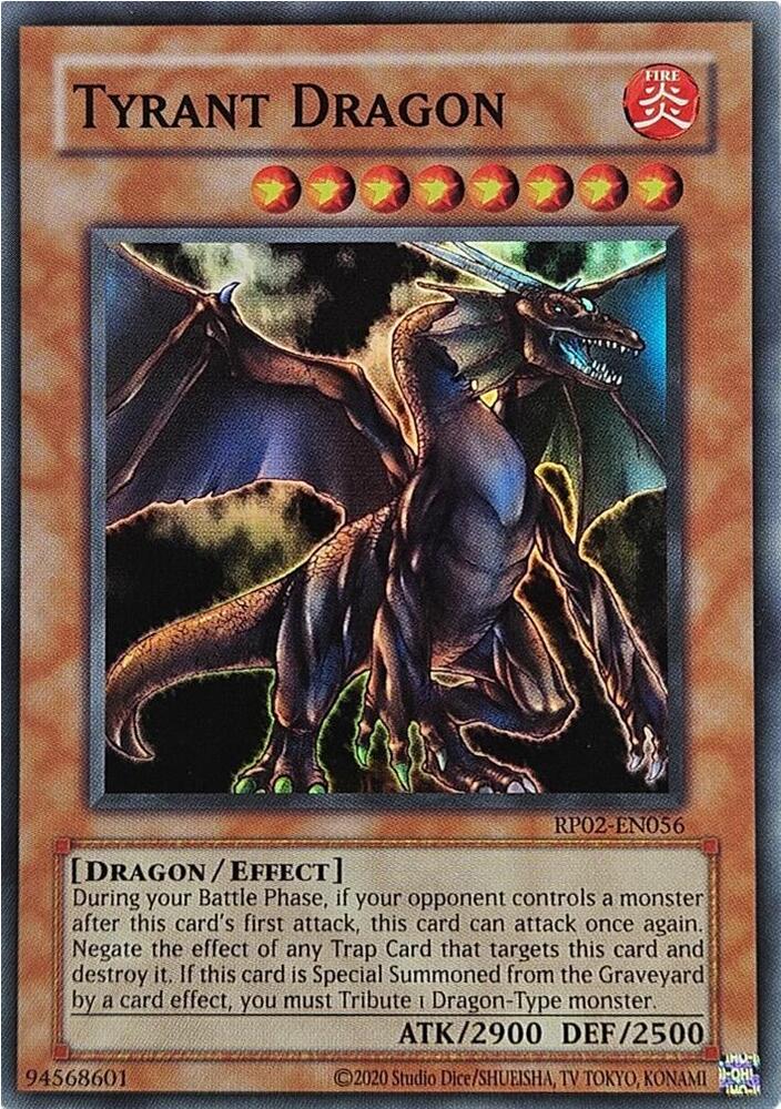 Tyrant Dragon RP02-EN056 card from Retro Pack 2 (2020 Date Reprint)