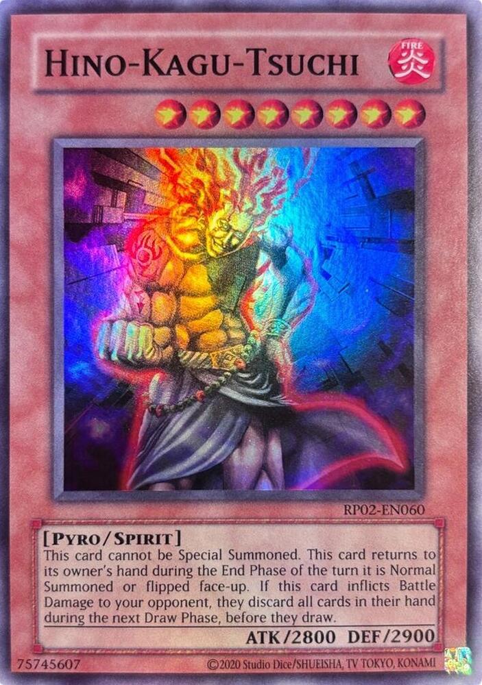 Hino-Kagu-Tsuchi RP02-EN060 card from Retro Pack 2 (2020 Date Reprint)