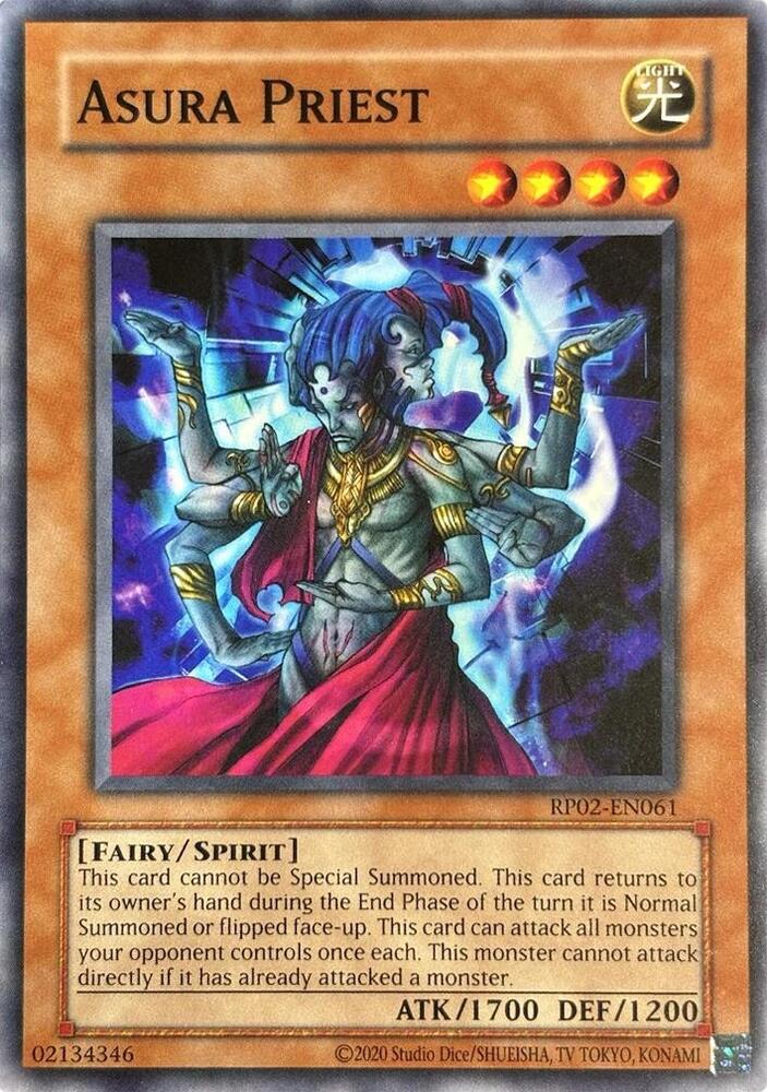 Asura Priest RP02-EN061 card from Retro Pack 2 (2020 Date Reprint)