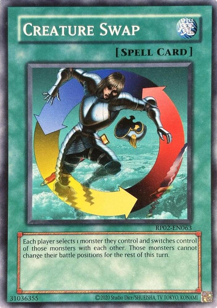 Creature Swap RP02-EN063 card from Retro Pack 2 (2020 Date Reprint)