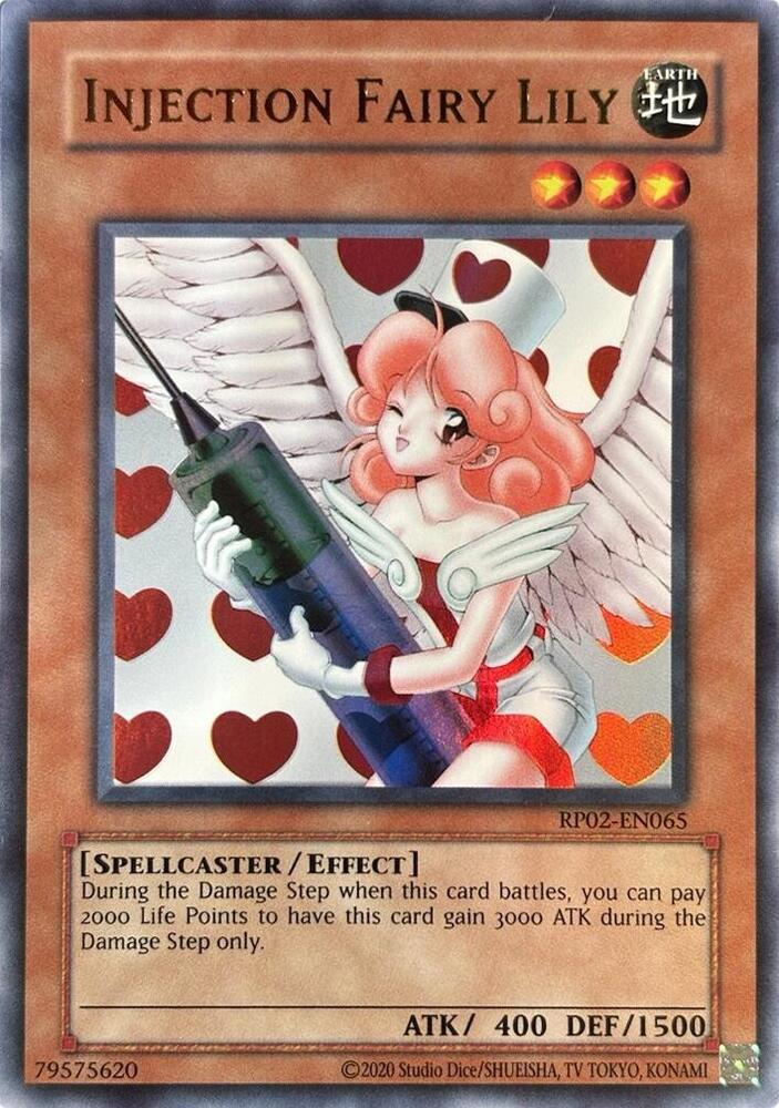 Injection Fairy Lily RP02-EN065 card from Retro Pack 2 (2020 Date Reprint)