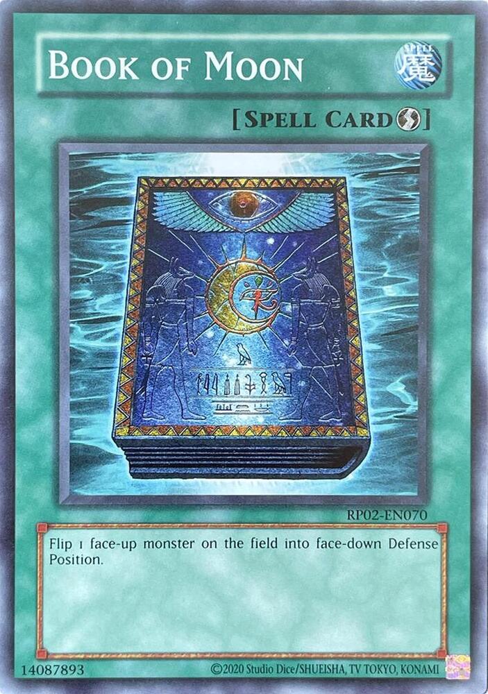 Book of Moon RP02-EN070 card from Retro Pack 2 (2020 Date Reprint)