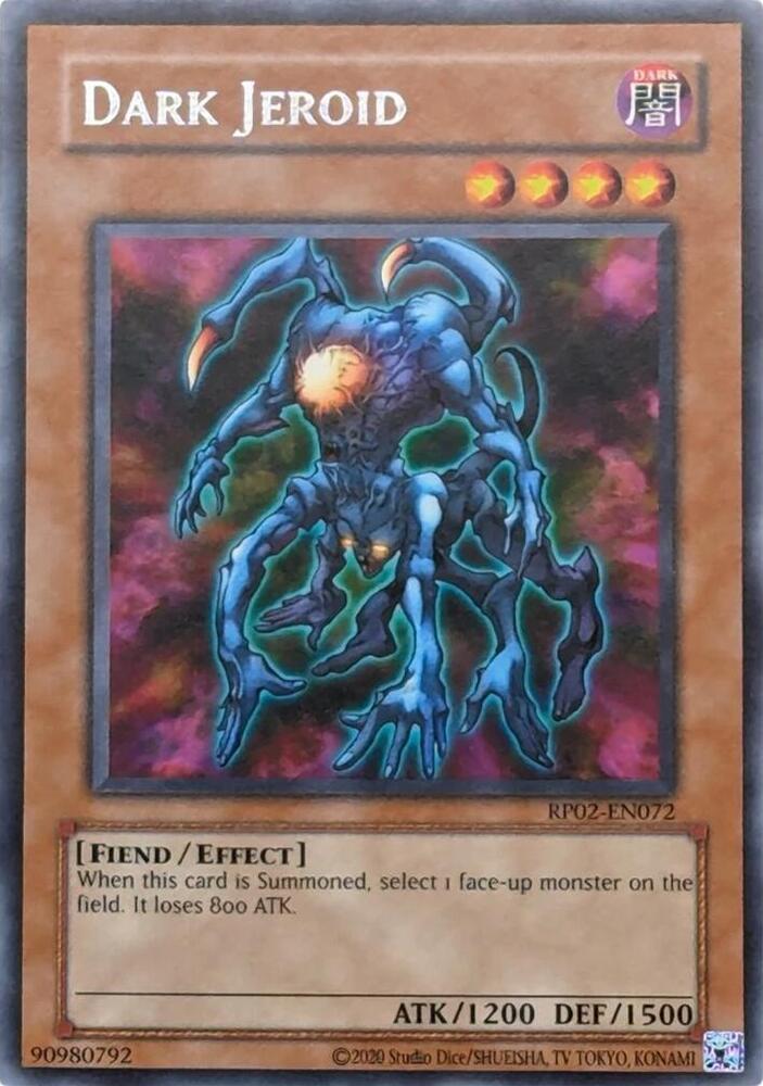Dark Jeroid RP02-EN072 card from Retro Pack 2 (2020 Date Reprint)