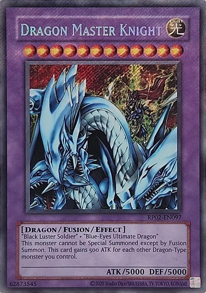 Dragon Master Knight RP02-EN097 card from Retro Pack 2 (2020 Date Reprint)