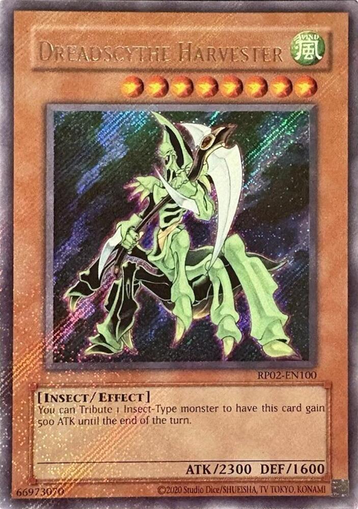 Dreadscythe Harvester RP02-EN100 card from Retro Pack 2 (2020 Date Reprint)