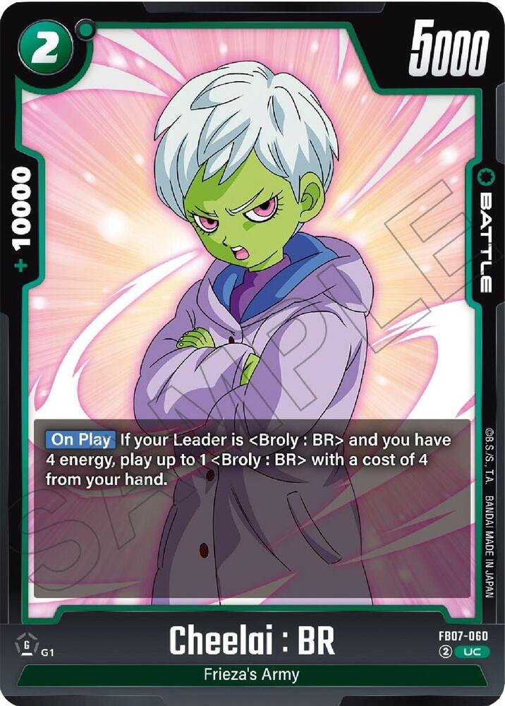 Cheelai : BR FB07-060 card from Wish For Shenron