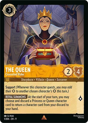 The Queen - Conceited Ruler 1/204 card from Fabled