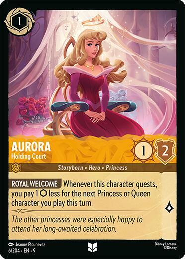 Aurora - Holding Court 6/204 card from Fabled