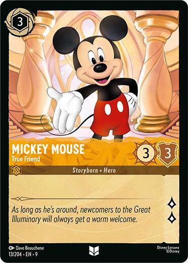 Mickey Mouse - True Friend 13/204 card from Fabled
