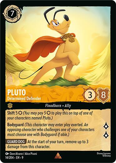 Pluto - Determined Defender 14/204 card from Fabled