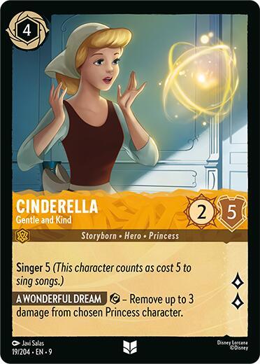Cinderella - Gentle and Kind 19/204 card from Fabled