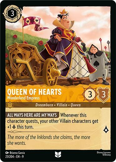 Queen of Hearts - Wonderland Empress 23/204 card from Fabled