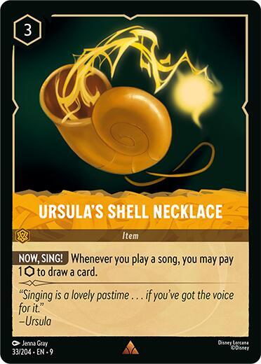 Ursula's Shell Necklace 33/204 card from Fabled