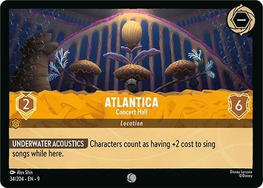 Atlantica - Concert Hall 34/204 card from Fabled