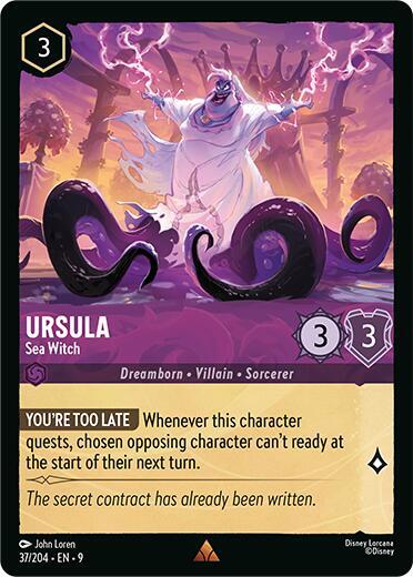 Ursula - Sea Witch 37/204 card from Fabled