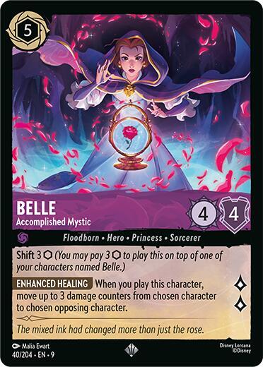 Belle - Accomplished Mystic 40/204 card from Fabled