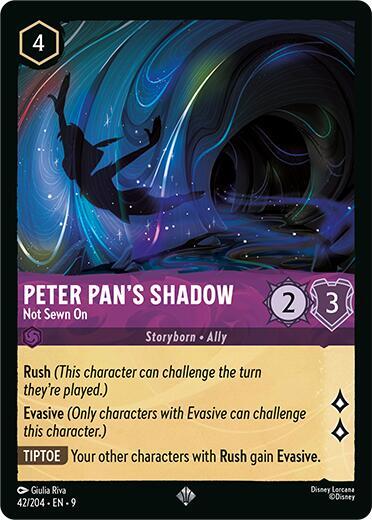 Peter Pan's Shadow - Not Sewn On 42/204 card from Fabled