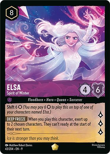 Elsa - Spirit of Winter 43/204 card from Fabled