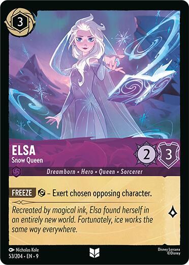 Elsa - Snow Queen 53/204 card from Fabled