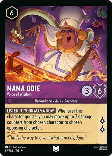 Mama Odie - Voice of Wisdom 57/204 card from Fabled