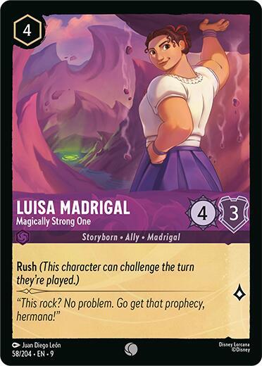 Luisa Madrigal - Magically Strong One 58/204 card from Fabled