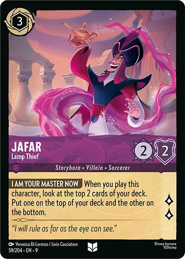 Jafar - Lamp Thief 59/204 card from Fabled