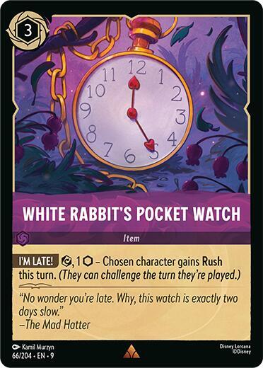 White Rabbit's Pocket Watch 66/204 card from Fabled